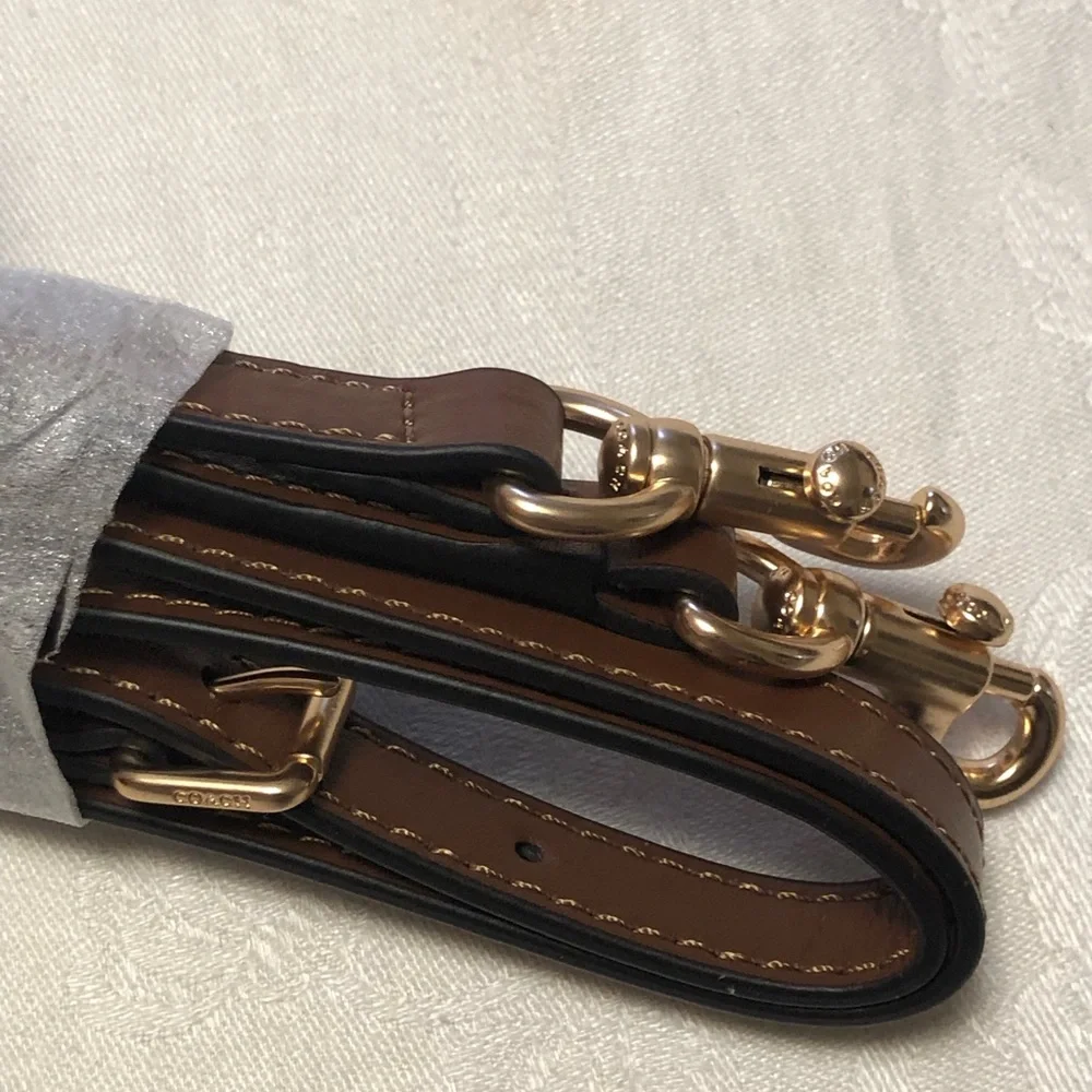 Coach Brown Snoopy & Woodstock Printed Teri mini Crossbody - Picture 7 of 7